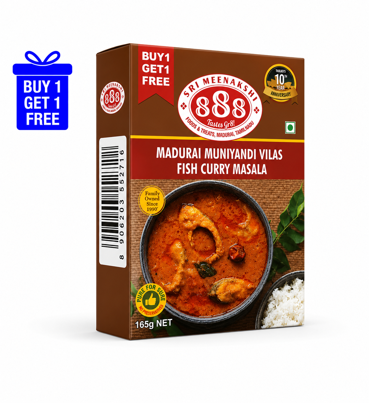 Madurai Muniyandi Vilas Fish Curry Masala -165g