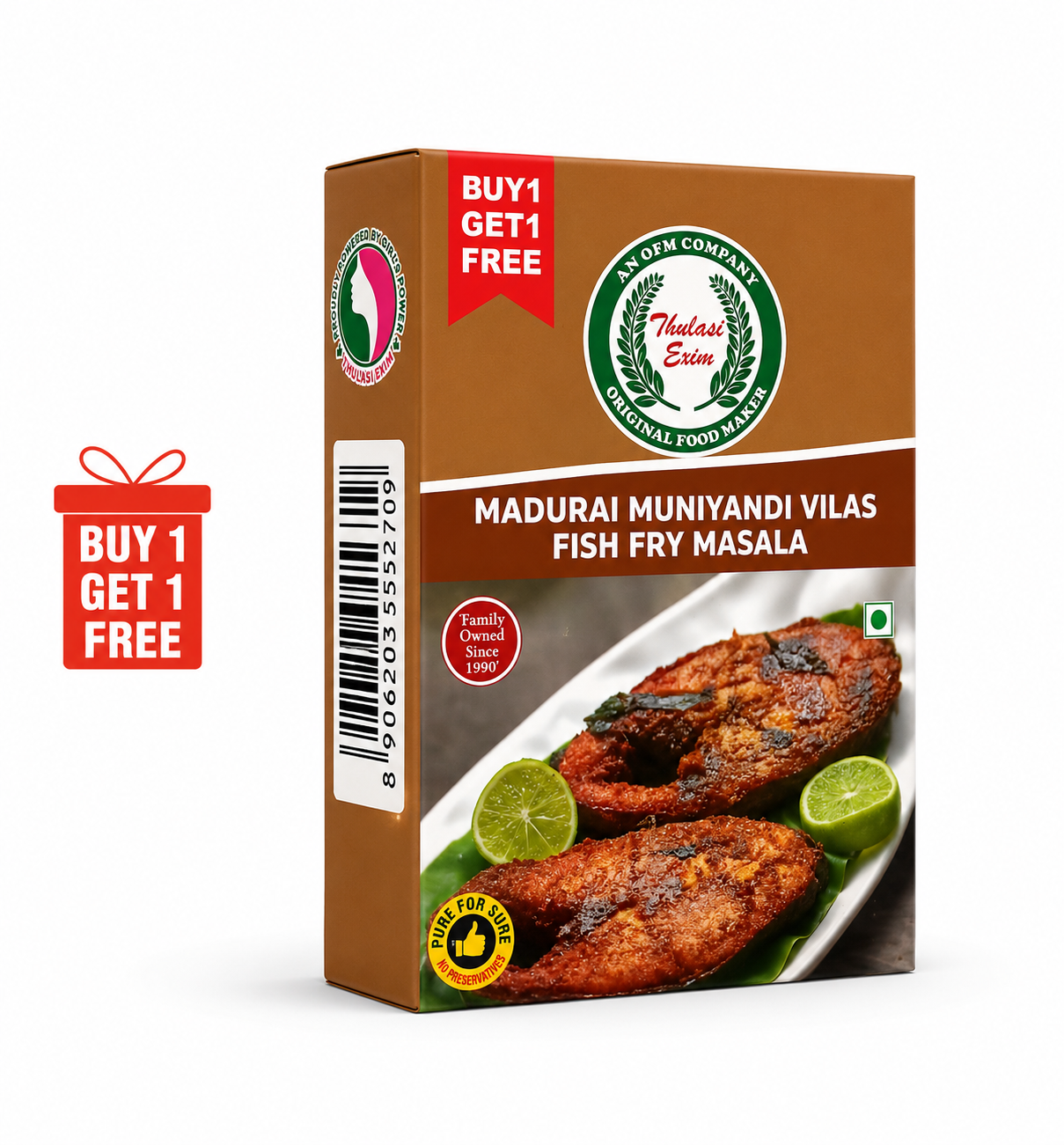 Madurai Muniyandi Vilas Fish Fry Masala -165g