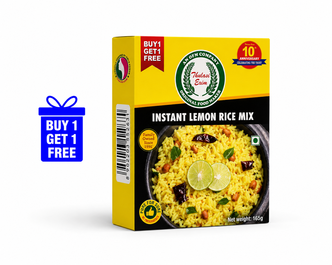 888 Instant Lemon Rice Mix - 165G