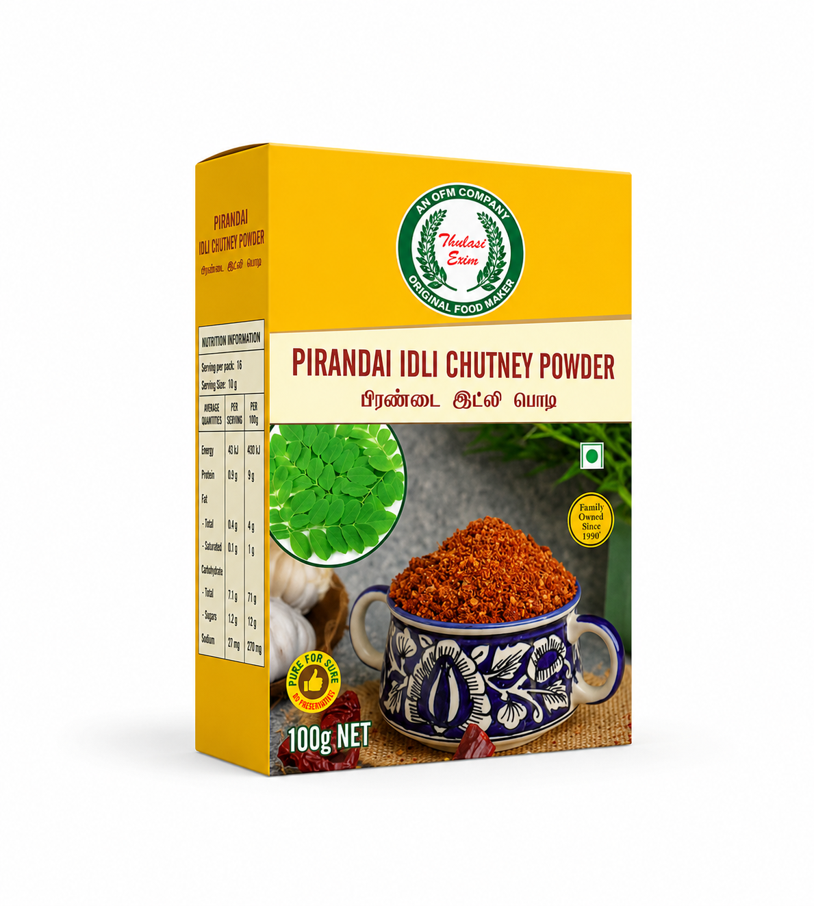 Pirandai Idli Chutney Powder -100g