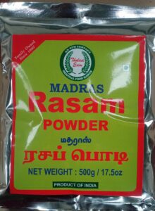 Madras_Rasam_Powder_pouch_with_traditional_South_Indian_spices