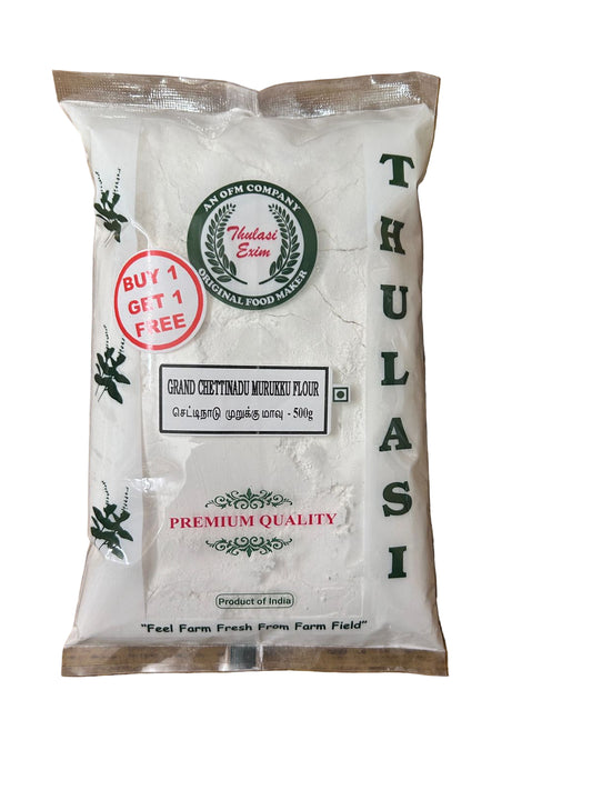 Grand Chettinadu Murukku Flour 500g pack â€“ authentic Chettinadu snack flour for crispy murukku