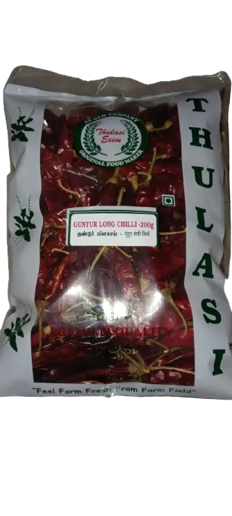 Guntur Long Chilli 200 g – spicy aromatic dry red chillies for Indian cooking