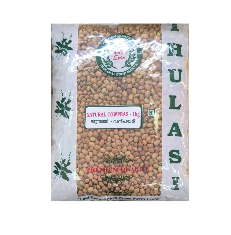 Packaged chickpeas with a brand logo on a white background