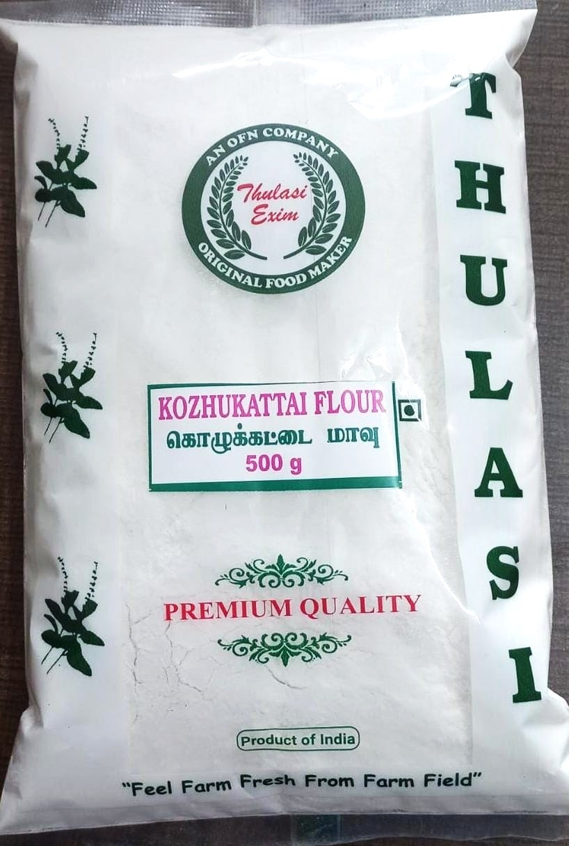 Thulasi Kozhukattai Flour 500g pack â€“ premium rice flour for Kozhukattai and idiyappam