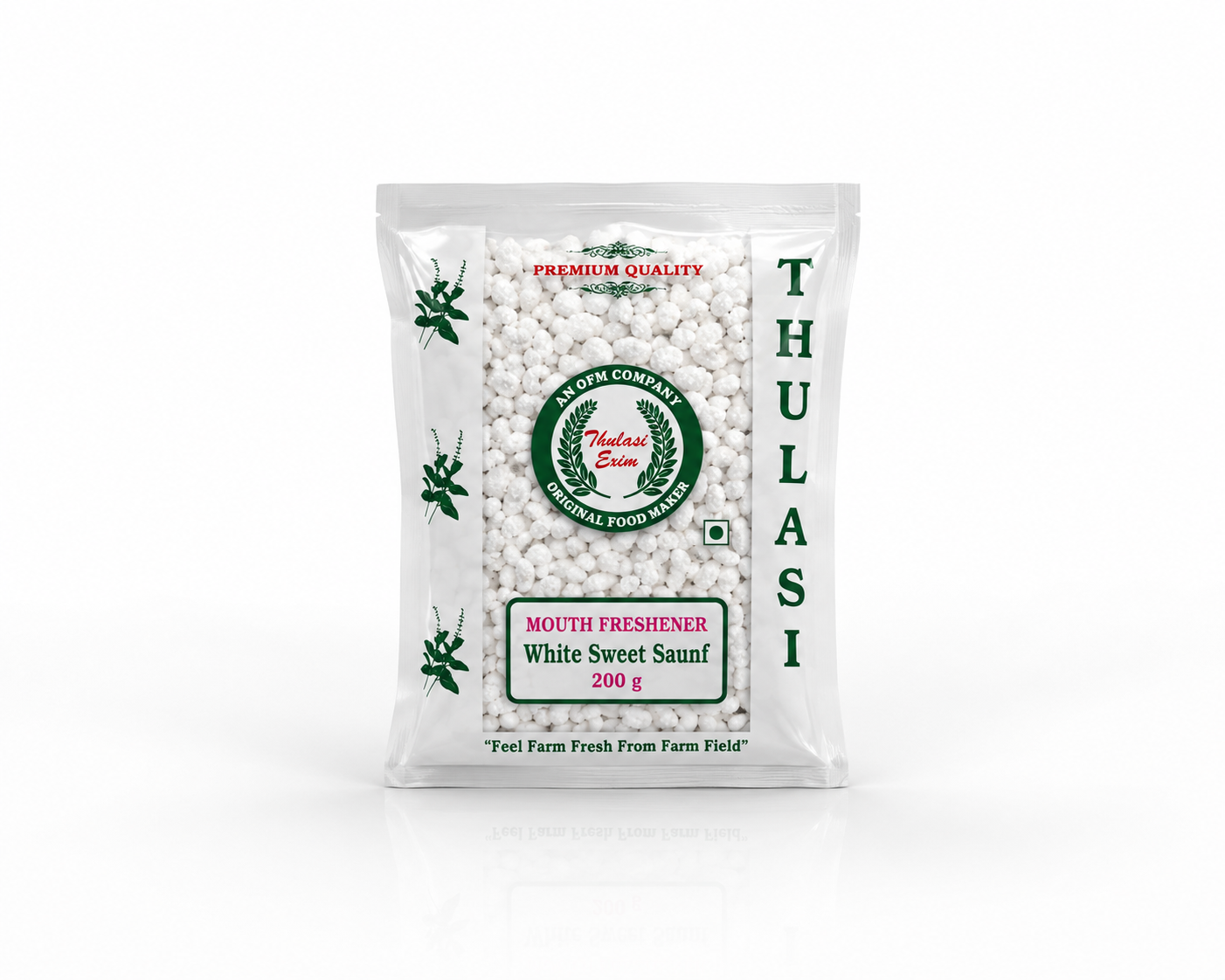 Thulasi Mouth Refreshner White Sweet Saunf 200g