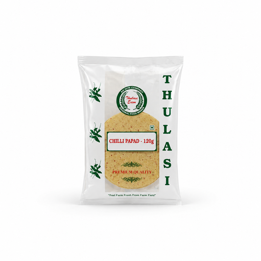 Thulasi Chilli Papad - 3.5" - 120g