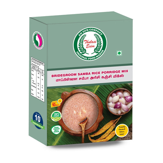 Thulasi Mappillai Samba Rice Kanji 200g pack – nutritious energy-boosting traditional rice kanji mix