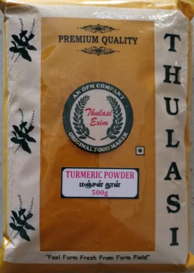 Thulasi Country Turmeric Powder 500 g – pure natural haldi powder for Indian cooking